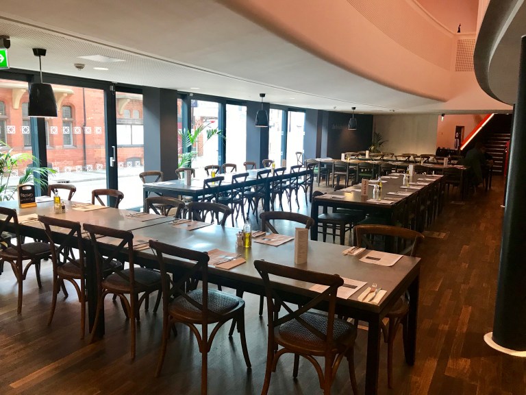 Storyhouse Chester cafe. 