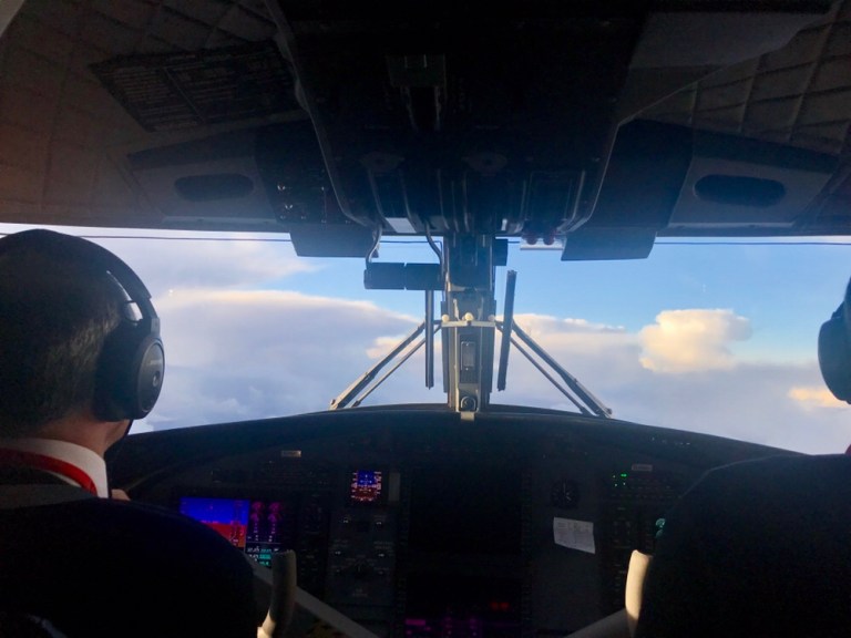 Loganair flight deck